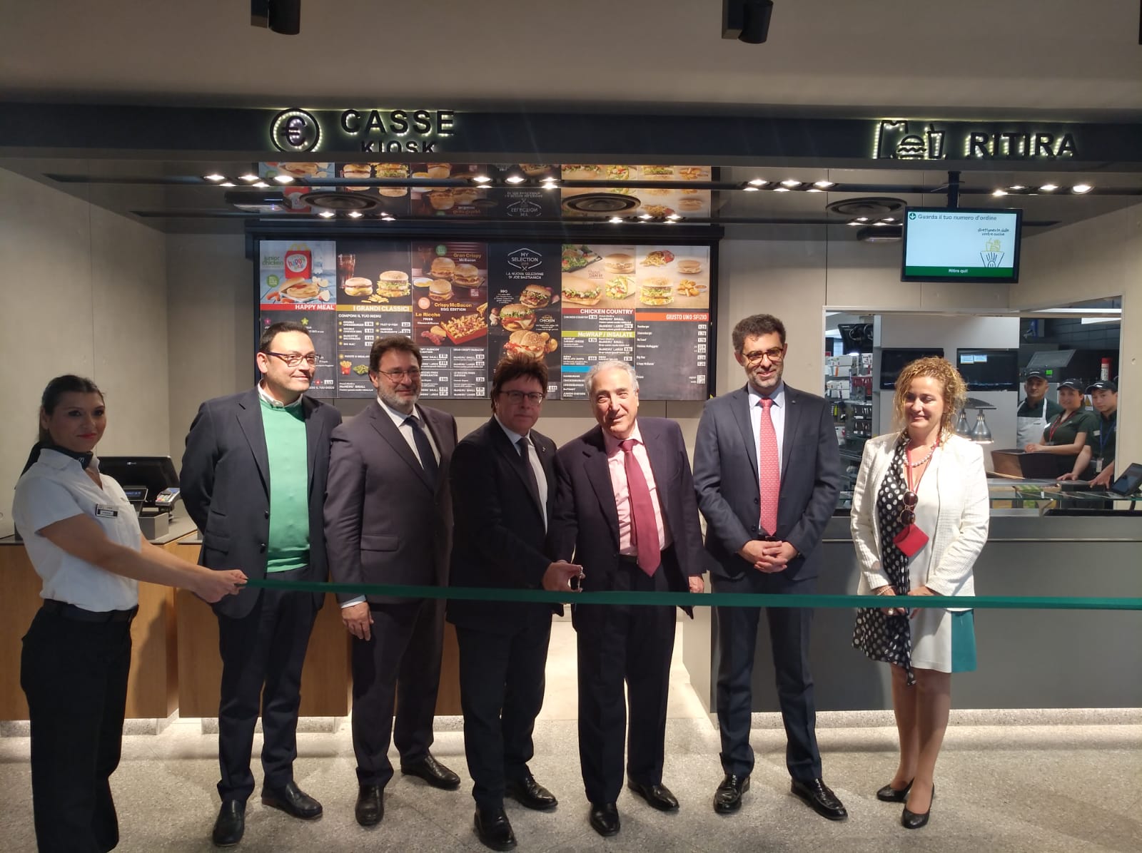 Aeroporto di Catania, inaugurazione McDonalds e Briciole